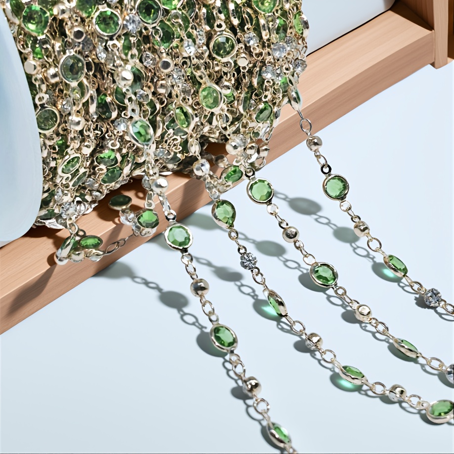 37inch Rhinestone Chain Crystal Beads Jewelry Making Supplies DIY Accessories